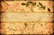 Vintage Label - Grüne Ornamente