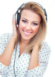 Young woman with earphones