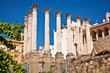 Ancient Roman temple "Templo De Culto Imperial"  in Cordoba