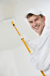 Photo: happy house painter worker happy house painter worker