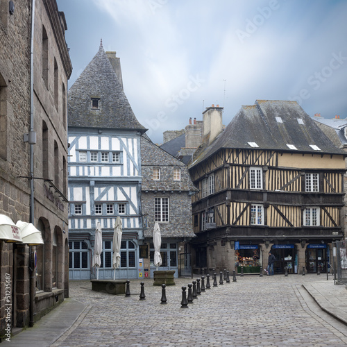 Photo: Rue du Jerzual - Dinan - Bretagne Rue du Jerzual - Dinan - Bretagne