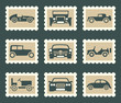 Retro car set