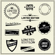 Vecteur : set of Limited Edition vintage retro style labels set of Limited Edition vintage retro style labels