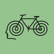 human brain with cycle