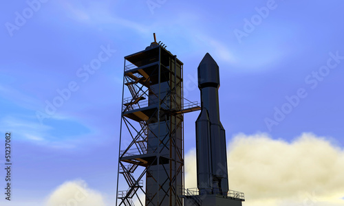 Illustration: space rocket space rocket