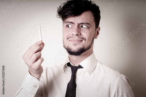 Photo: businessman stop smoking businessman stop smoking