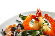 Black spaghetti with seafood