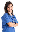 Photo: Nurse isolated on white Nurse isolated on white