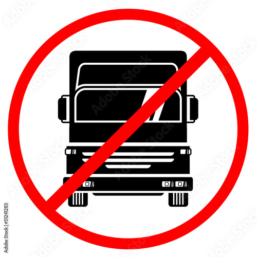 Vector: Forbidden truck Forbidden truck