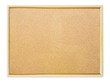 Blank Cork Pin Board On White ...