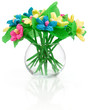 Flowers made of colored paper