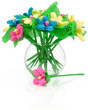 Flowers made of colored paper