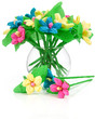 Flowers made of colored paper