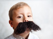 boy with a big mustache