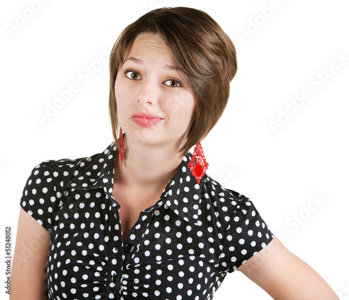 Photo: Unimpressed White Female Unimpressed White Female