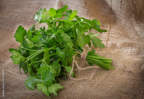 Photo: Sprig of parsley Sprig of parsley