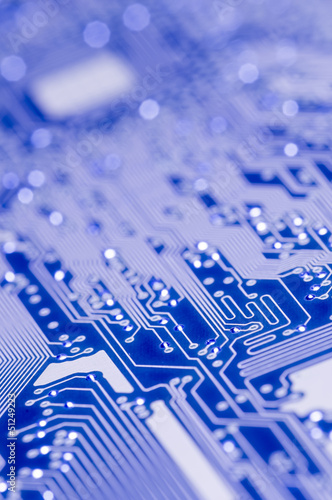 Photo: Blue and white Electronic board Blue and white Electronic board