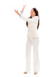 Business woman holding something