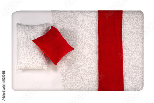 Photo: Bed. Isolated Bed. Isolated