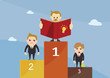Competition,Winner stand on podium