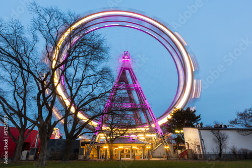 Photo: Wiener Riesenrad, Famous Ferris Wheel in Wien Wiener Riesenrad, Famous Ferris Wheel in Wien
