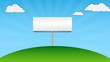 blank billboard on environment