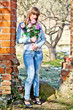 Photo: Frau im Park Frau im Park