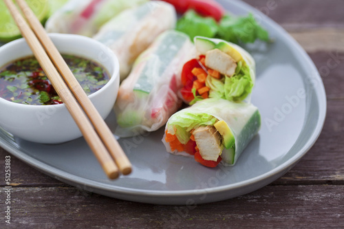 Photo: Rice paper rolls Rice paper rolls