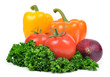 fresh vegetable isolated on white