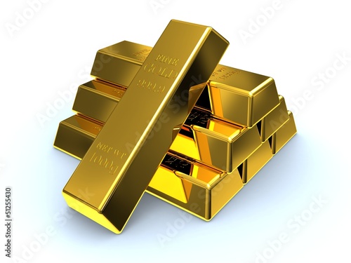 Illustration: Gold ingots Gold ingots