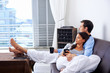 relaxing couple