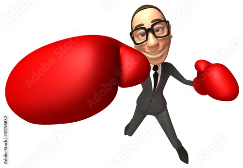 Illustration: Fun businessman Fun businessman