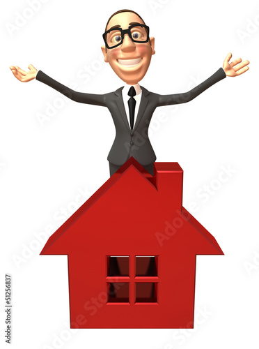Illustration: Fun businessman Fun businessman