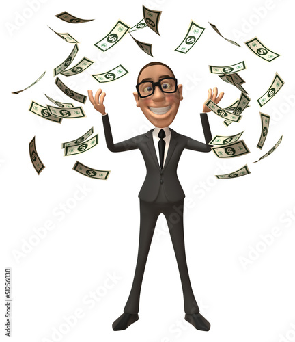 Illustration: Fun businessman Fun businessman