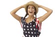 Photo: Portrait of laughing American girl Portrait of laughing American girl