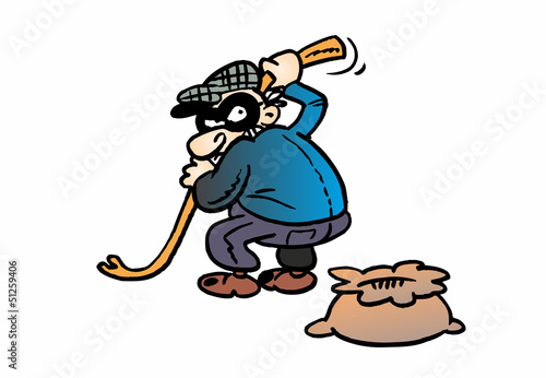 Illustration: Einbrecher Einbrecher