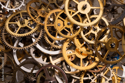 Photo: Cogwheels background Cogwheels background