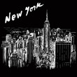New York - hand drawn illustration