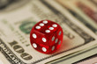 Dice and banknotes,