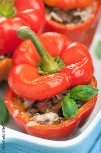 Photo: stuffed paprika with meat and vegetables stuffed paprika with meat and vegetables