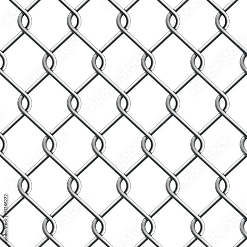 Vector: Seamless Chain Fence. Seamless Chain Fence.
