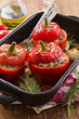 Paprika gefüllt mit Hackfleisch