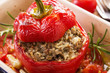 Paprika gefüllt mit Hackfleisch