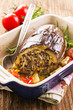 gefüllte aubergine