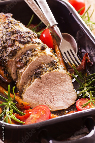 Photo: Kalbsbraten mit Gemüse Kalbsbraten mit Gemüse
