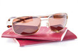 Sun glasses on foreign passport