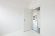 Foto : White apartment Interior, open door White apartment Interior, open door