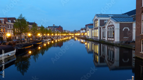 Photo: Canal à Leyden Canal à Leyden