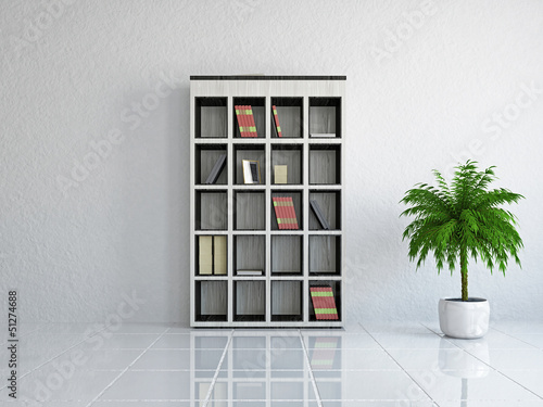 Illustration: Empty room with window Empty room with window