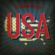 The land of the free - USA. Vector, EPS10